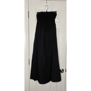 Uryiao Women's Strapless‎ Midi Dress Black Small New